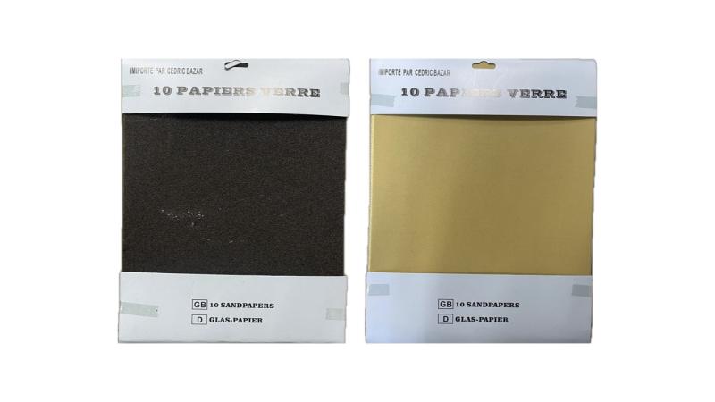 PAPIER VERRE