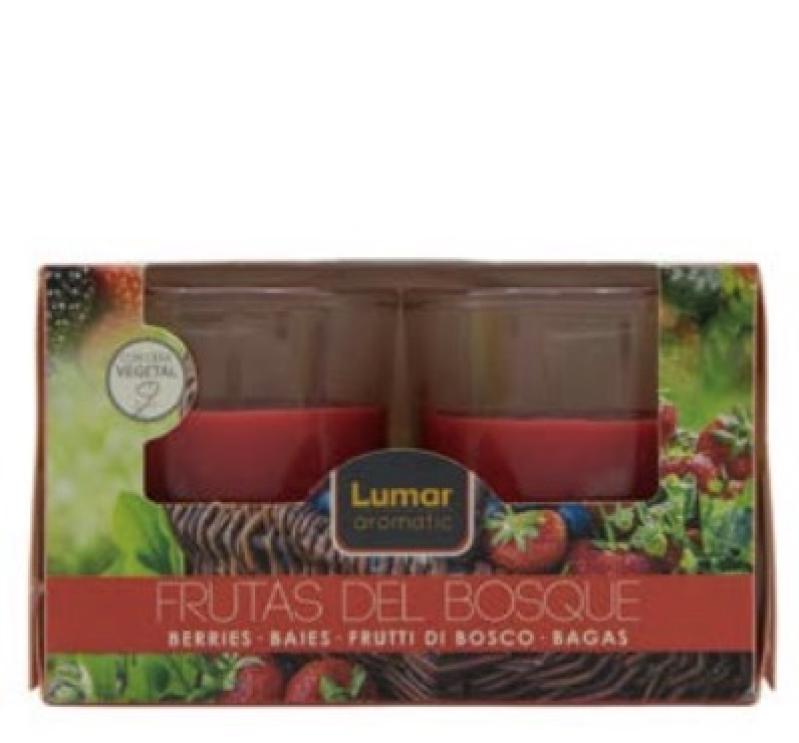 BOUGIE PARFUME X2 FRUITS ROUGES