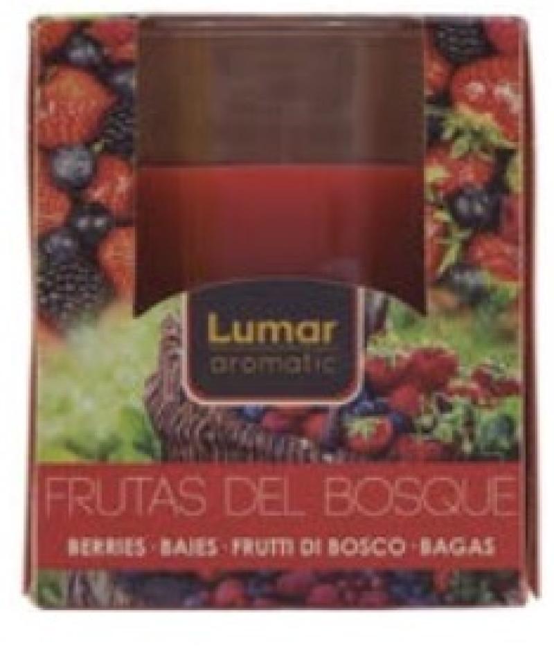 BOUGIE + POT VERRE PARFUME FRUITS ROUGES