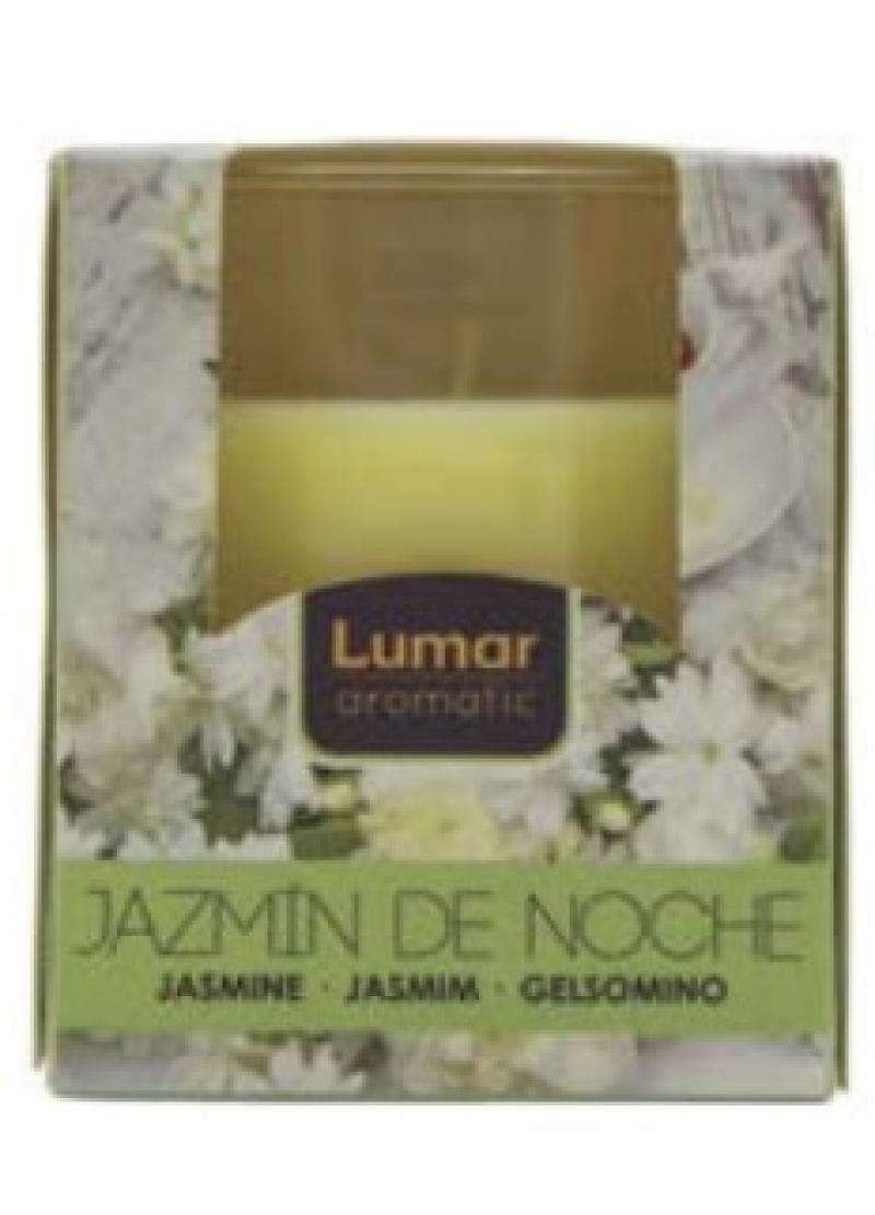 BOUGIE + POT VERRE PARFUME JASMIN