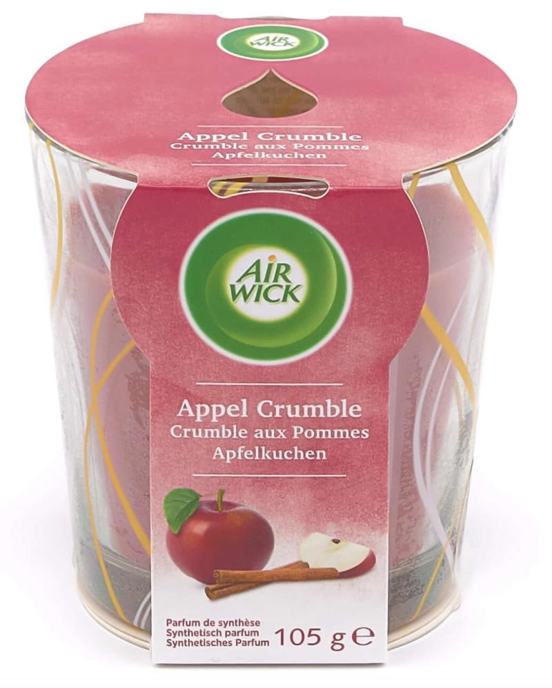 AIRWICK BOUGIE PARFUMEE 105GR Crumble aux Pommes
