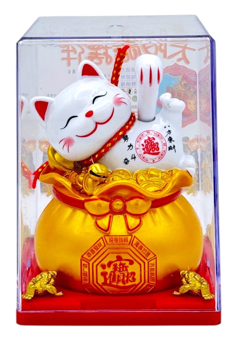 CHAT PORTE BONHEUR 10,5CM