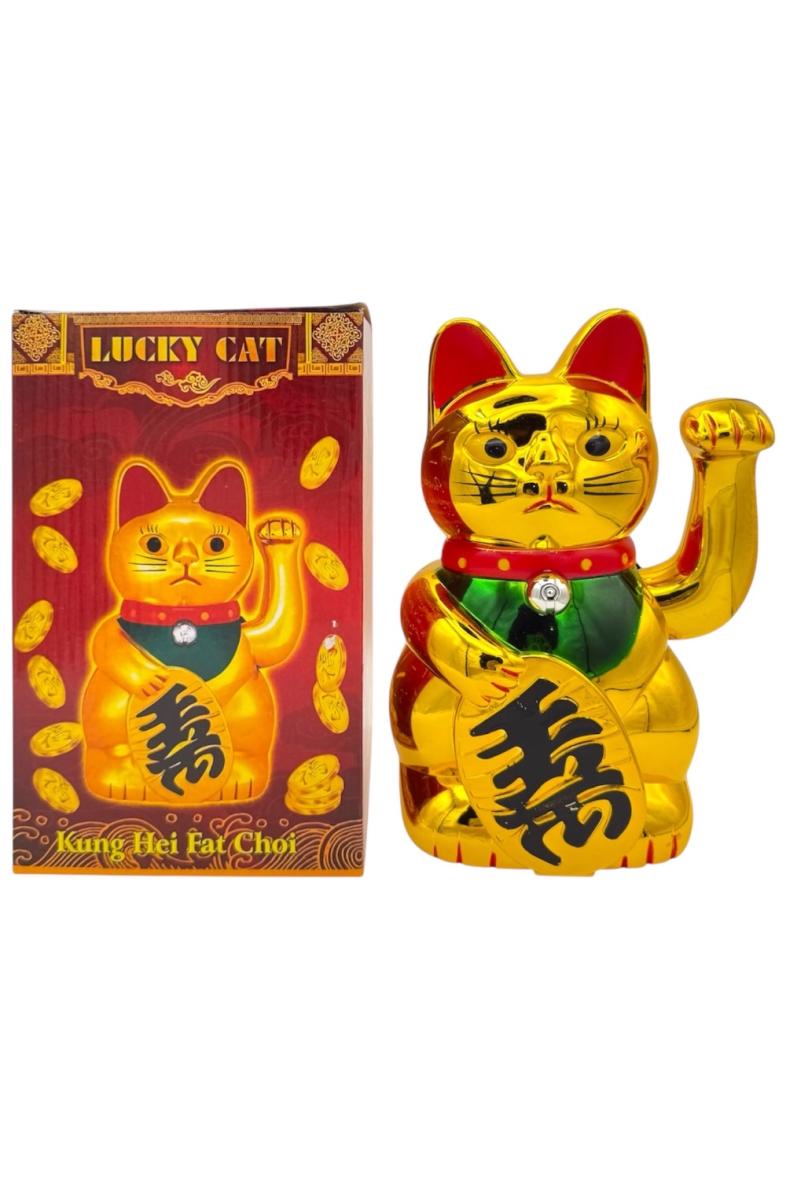 CHAT PORTE BONHEUR 21CM