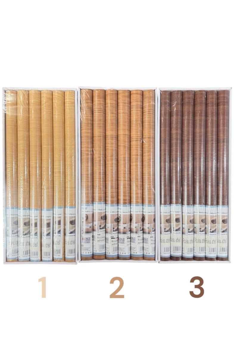 ROULEAU ADHESIF 45X200CM BOIS