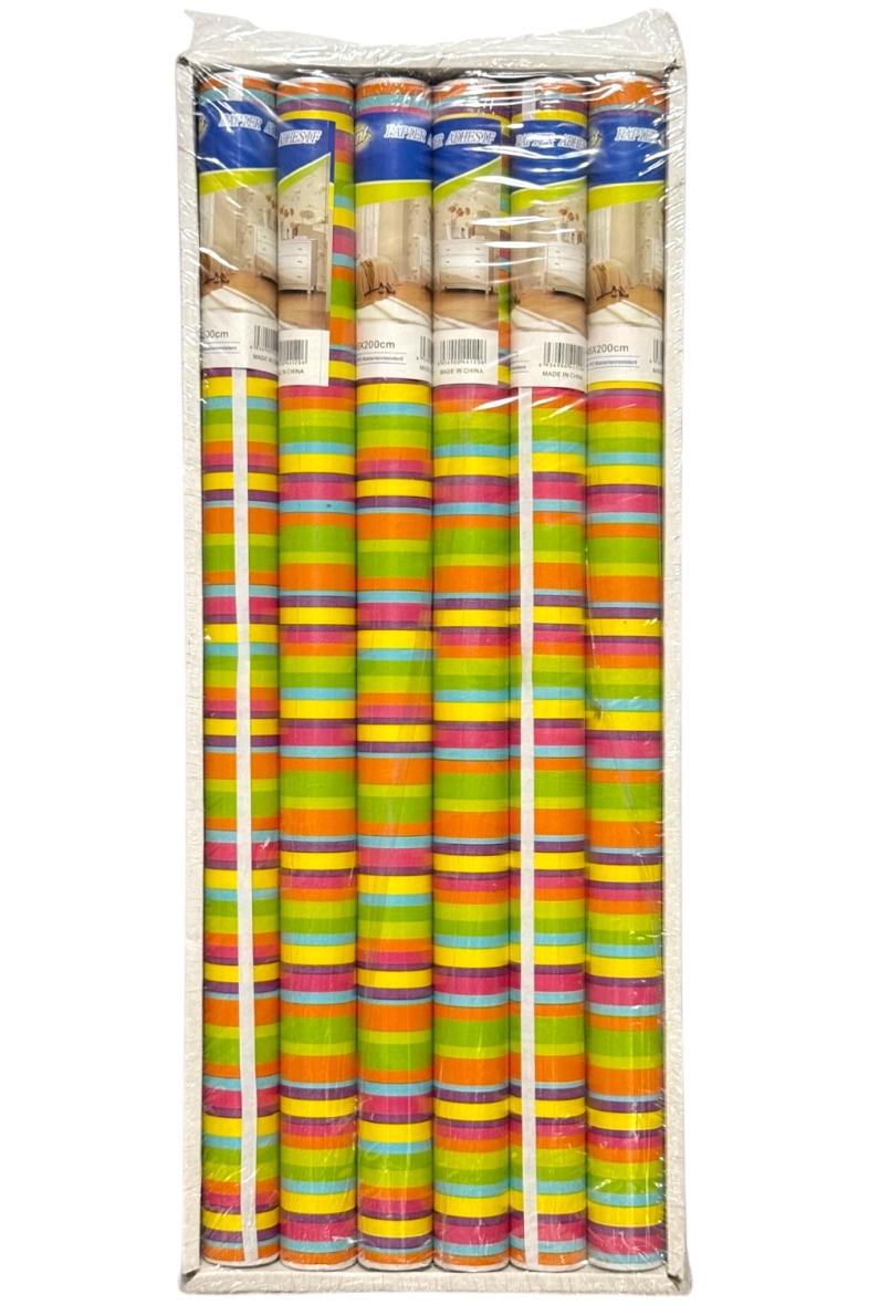 ROULEAU ADHESIF 45X200CM MULTICOLORE