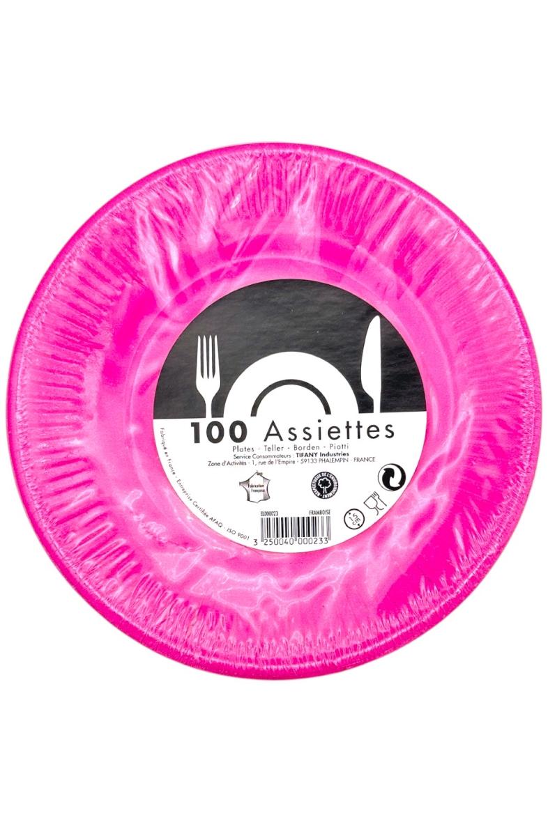 ASSIETTE en CARTON 15CM X100PCS Tifany