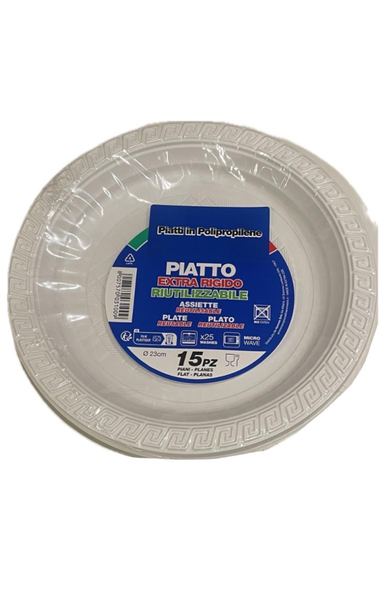 ASSIETTE REUTILISABLE 22CM X15PCS PLATE