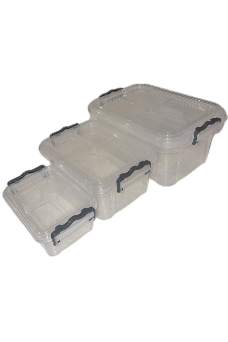 BOITE 3PCS RECTANGLE (1.7L TRANSPARENT)
