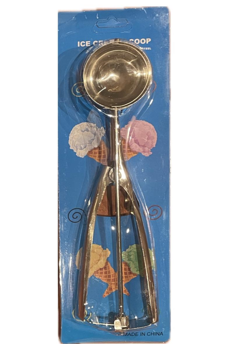 CUILLERE A GLACE MANCHE A PRESSER