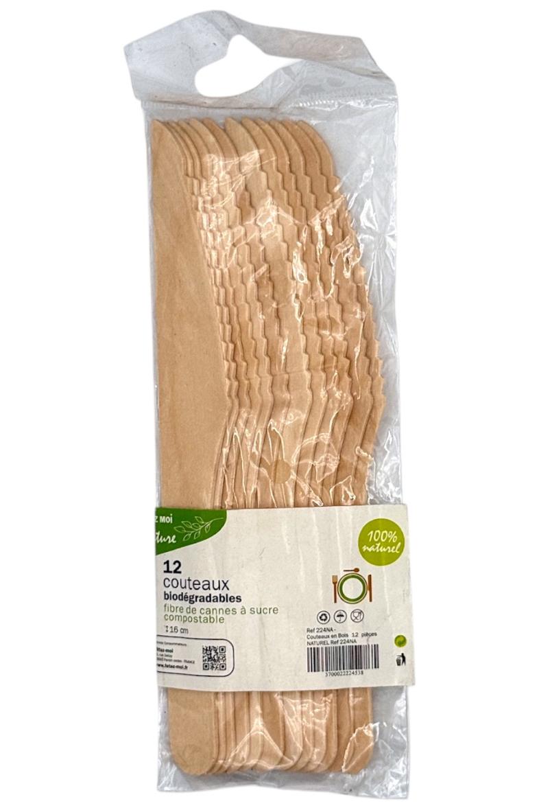 COUTEAU EN BOIS X12
