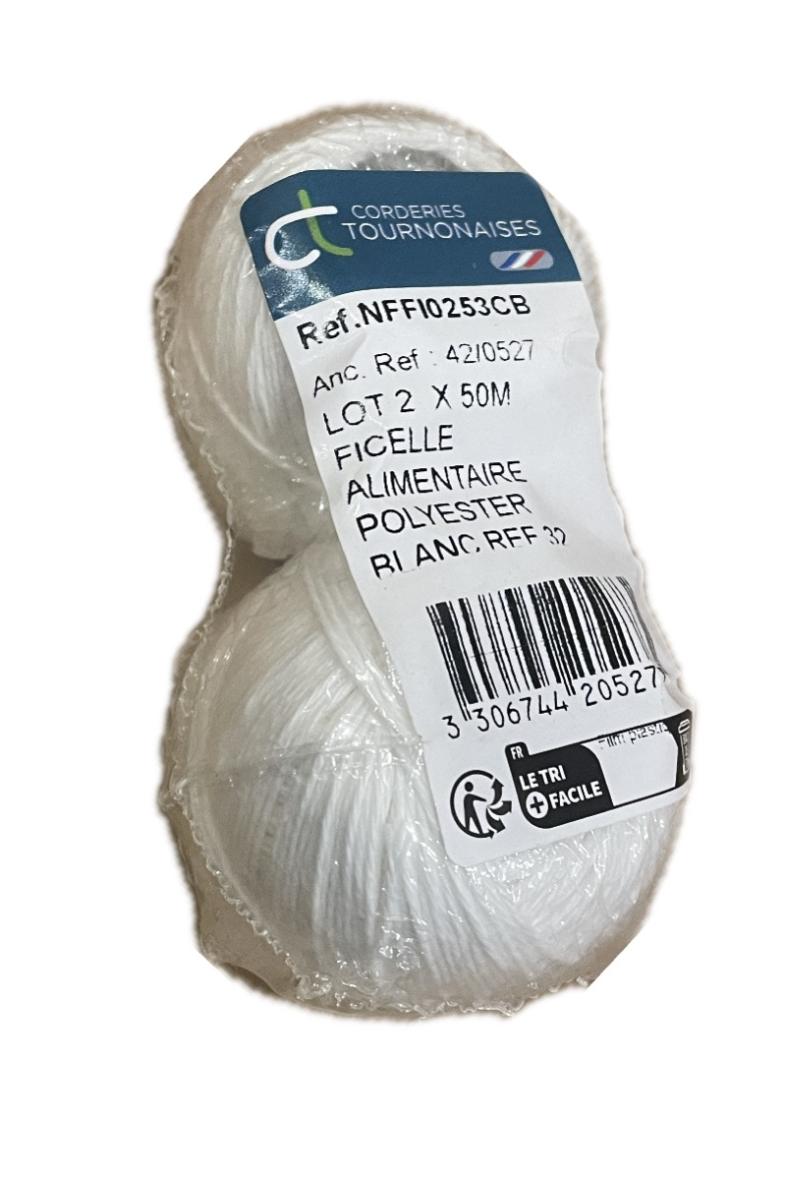 LOT X2 FICELLE ALIMENTAIRE 50M