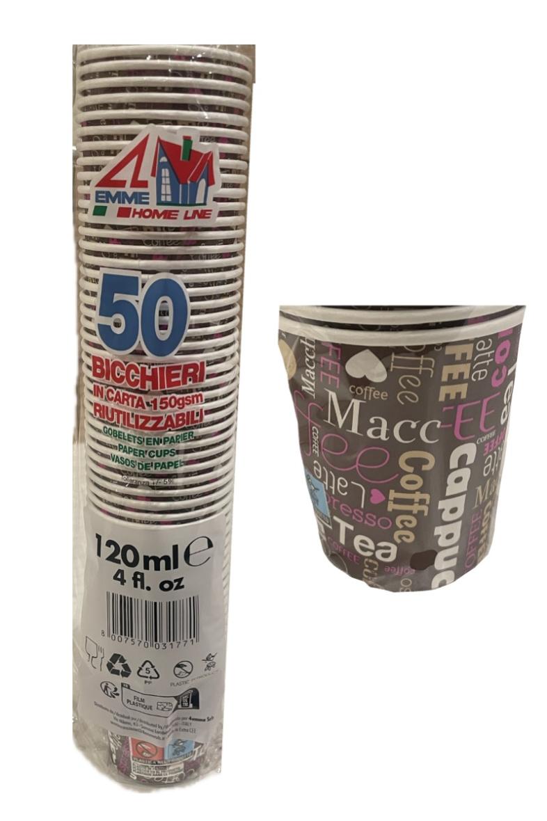 GOBELET EN CARTON X50 CAFE 120ML
