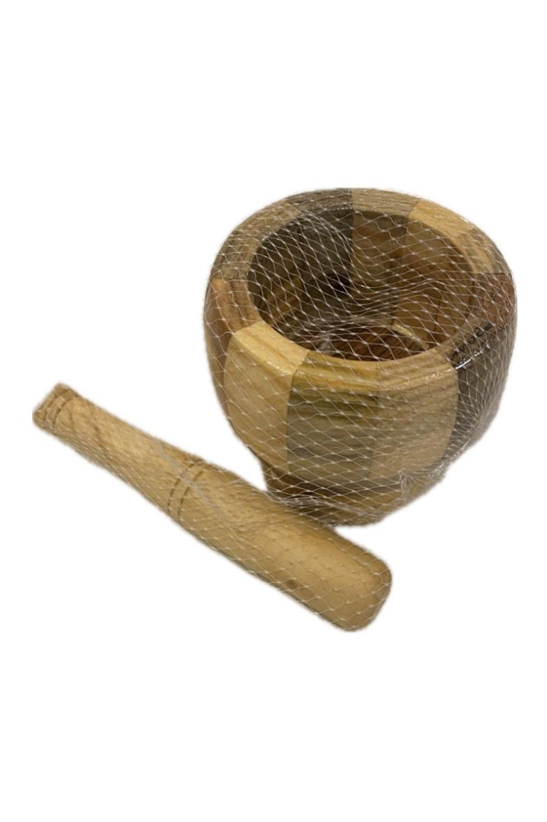 MORTIER EN BAMBOU 9CM + PILON