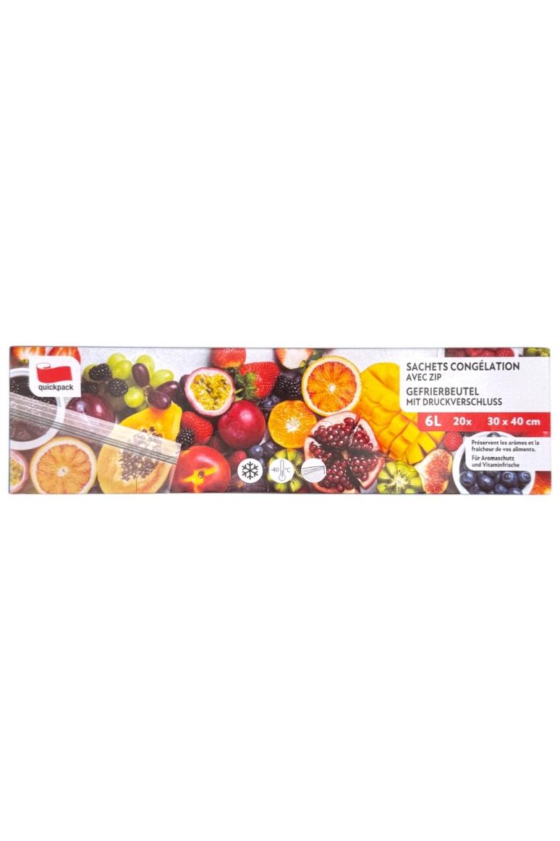 SACHET CONGELATION REFERMABLE 6L X20PCS