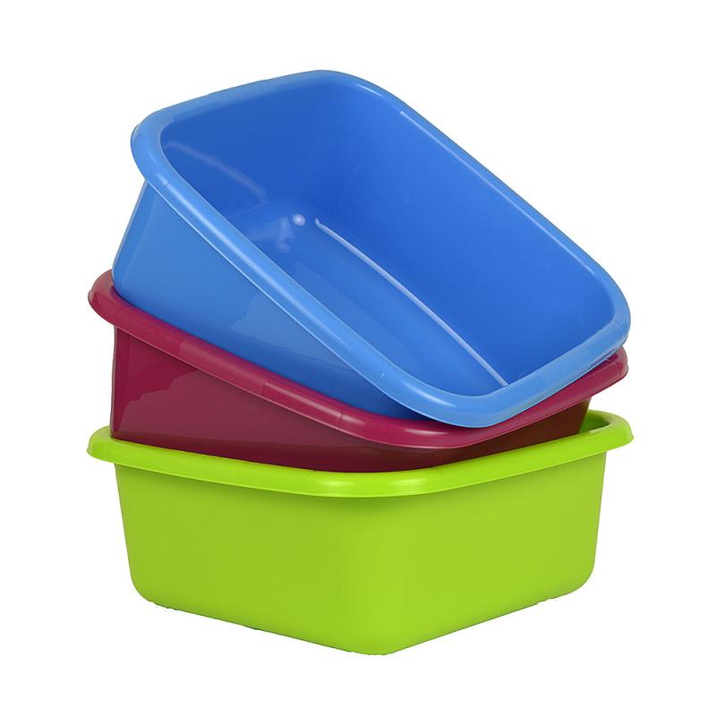 BASSINE PLASTIQUE CARRE 36X36CMX14.5CM