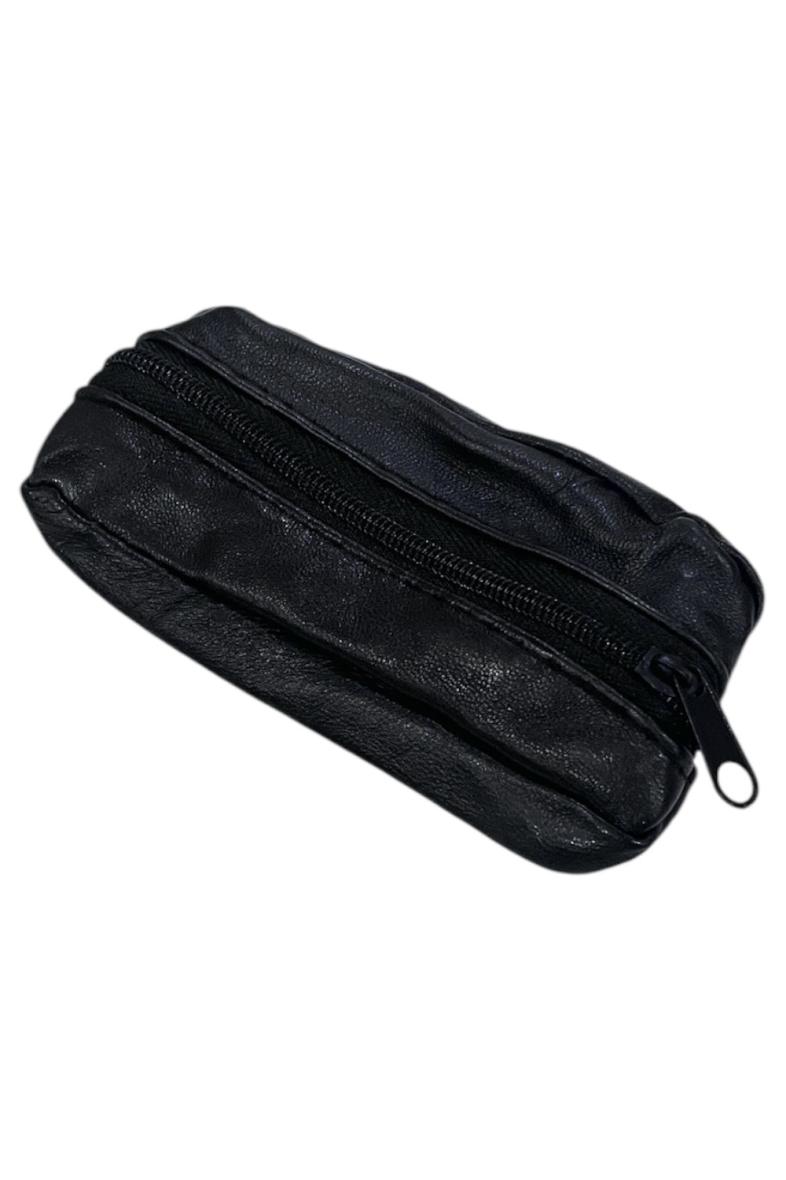 PORTE MONNAIE à zip noir