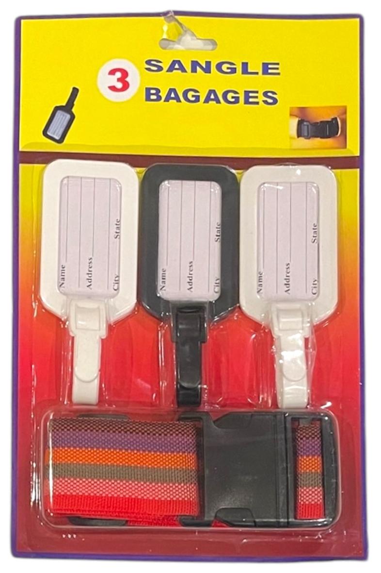 SANGLE BAGAGE + ETIQUETTE