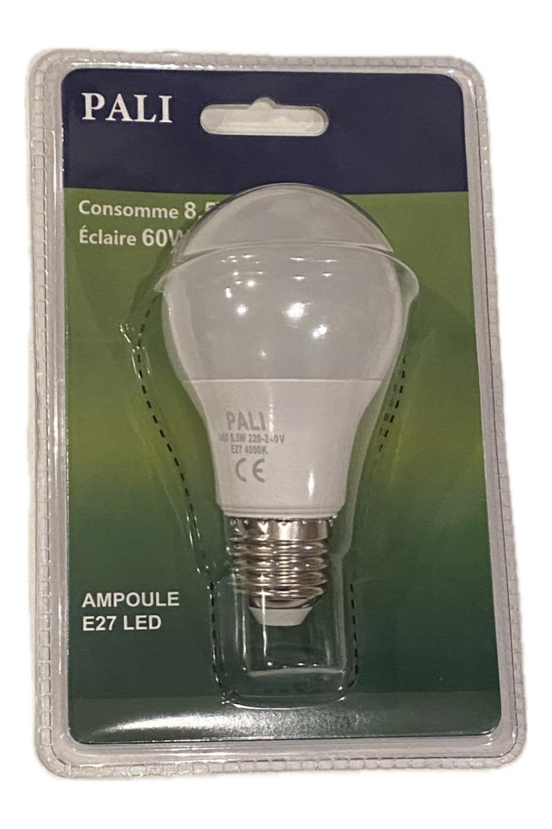 AMPOULE LED 8.5W vis E27 4000K