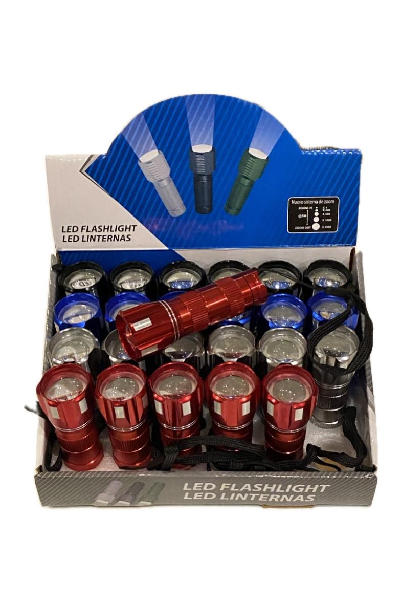 LAMPE TORCHE metallisé