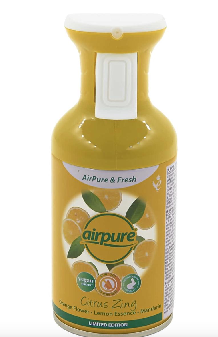 AIRPURE ATOMISEUR désodorisant 250ML Citrus Zing