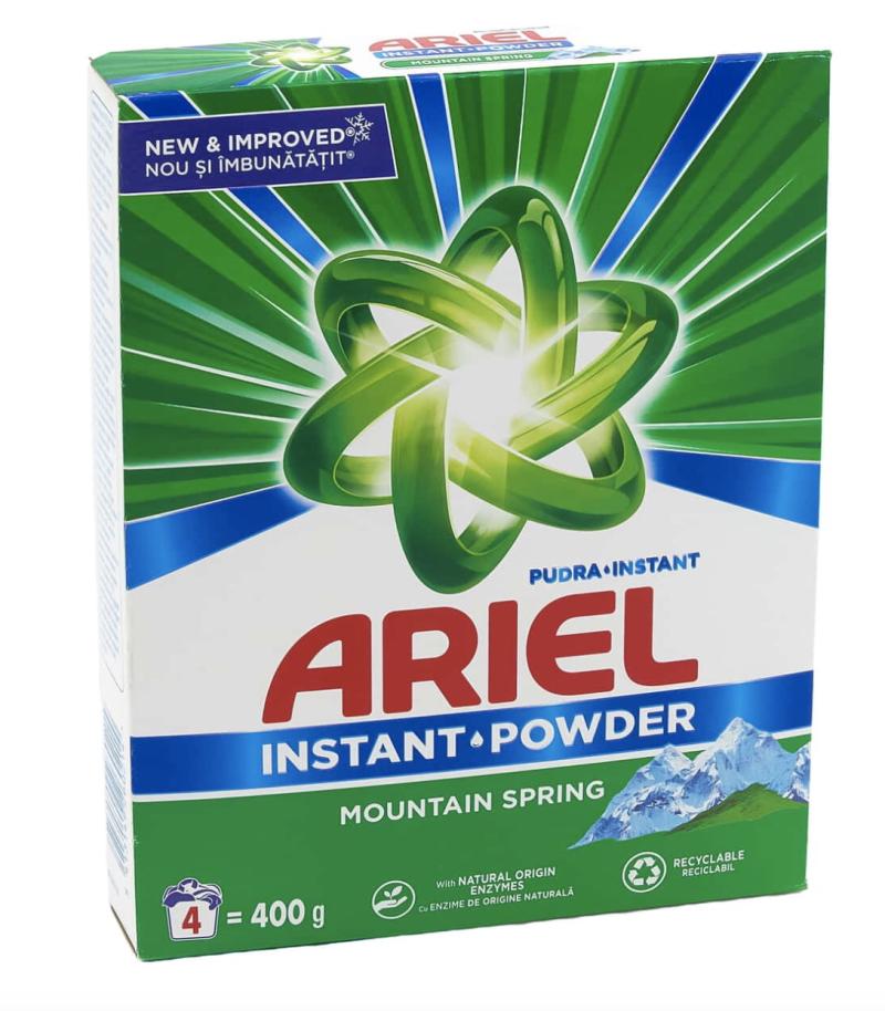 ARIEL LESSIVE POUDRE 4D source de montagne ***