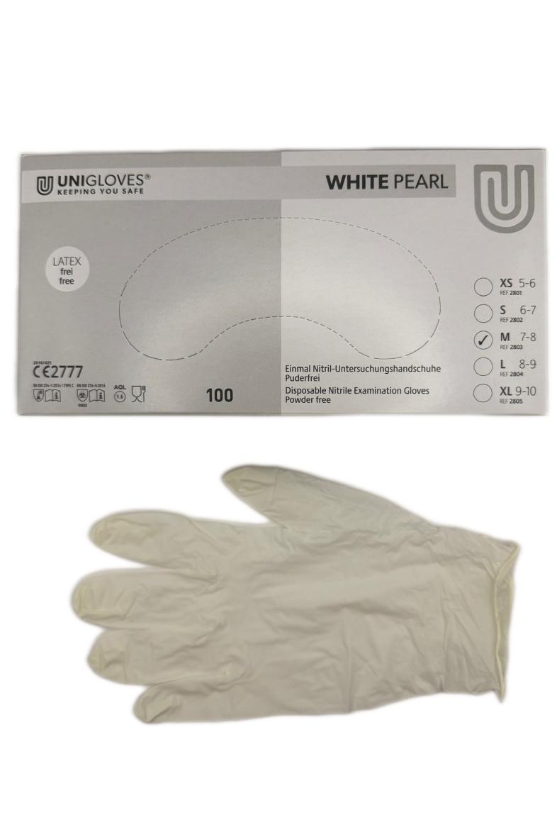 GANT X100 NITRILE BLANC UNIGLOVES non poudré