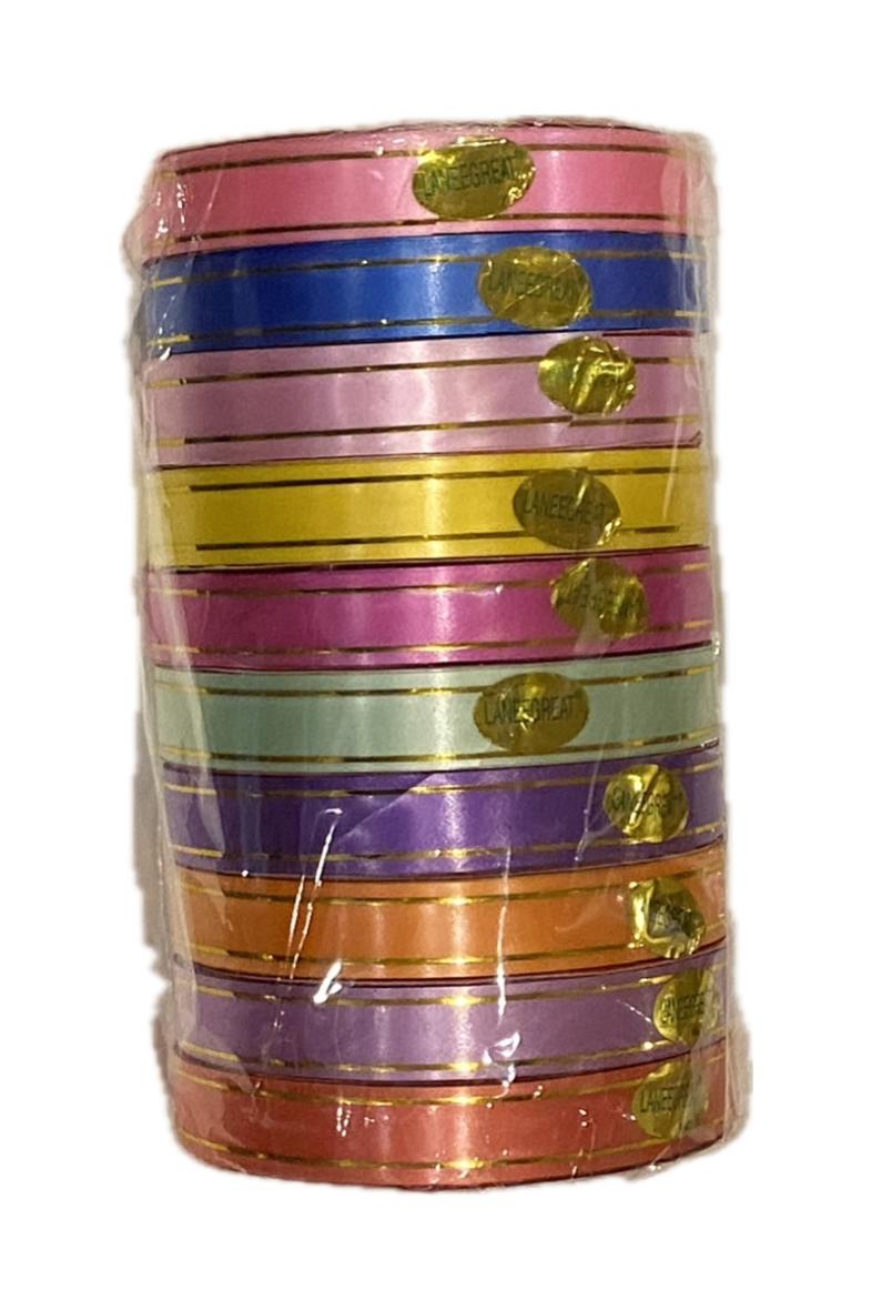 RUBAN CADEAU BORDURE DORÉ