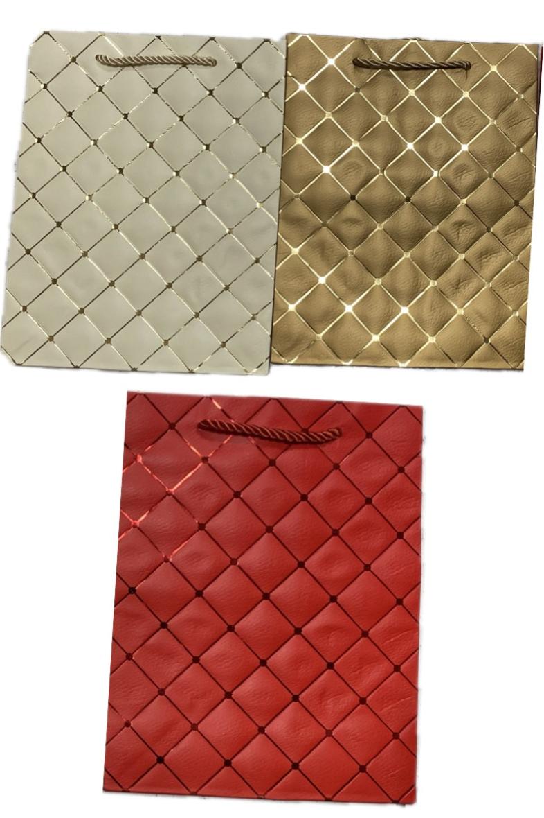 SAC CADEAU 26X32 CARREAU MATELASSÉ (M)