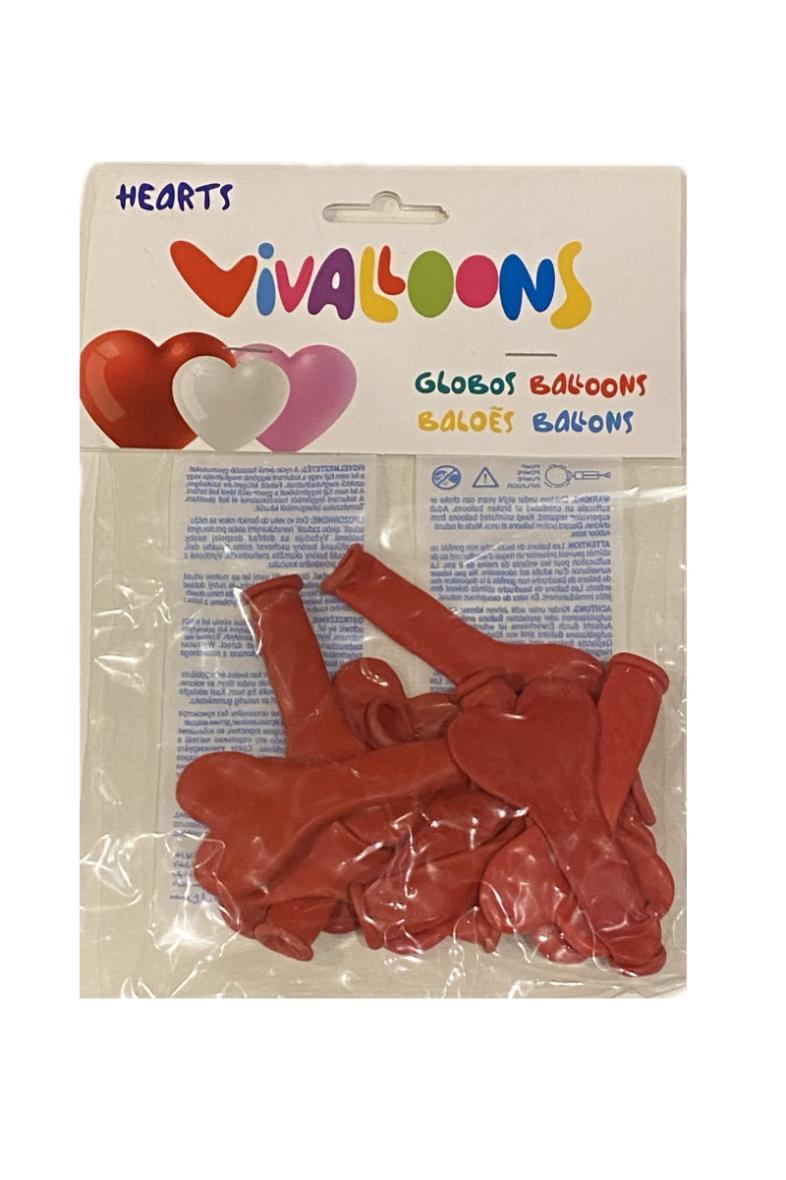 BALLON FORME COEUR X12