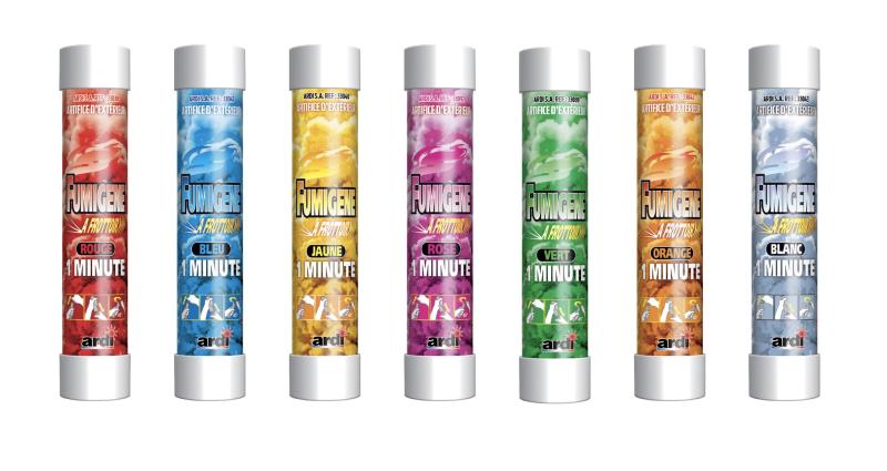 TUBE FUMIGENE A FROTTOIR 1MN X5