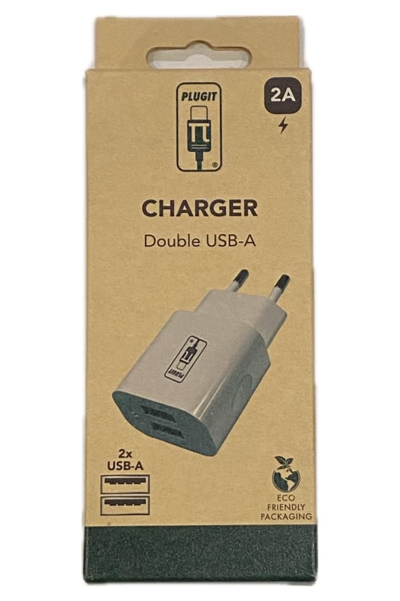 CHARGER ADAPTATEUR DOUBLE USB-A SECTEUR