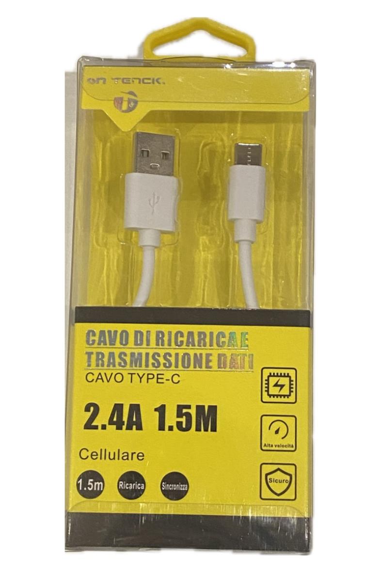 CABLE TELEPHONE PORTABLE 1,5M USB A VERS USB C