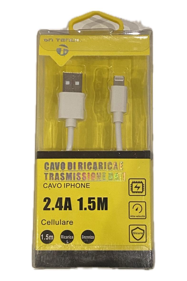 CABLE TELEPHONE PORTABLE 1,5M USB A VERS LIGHTNING