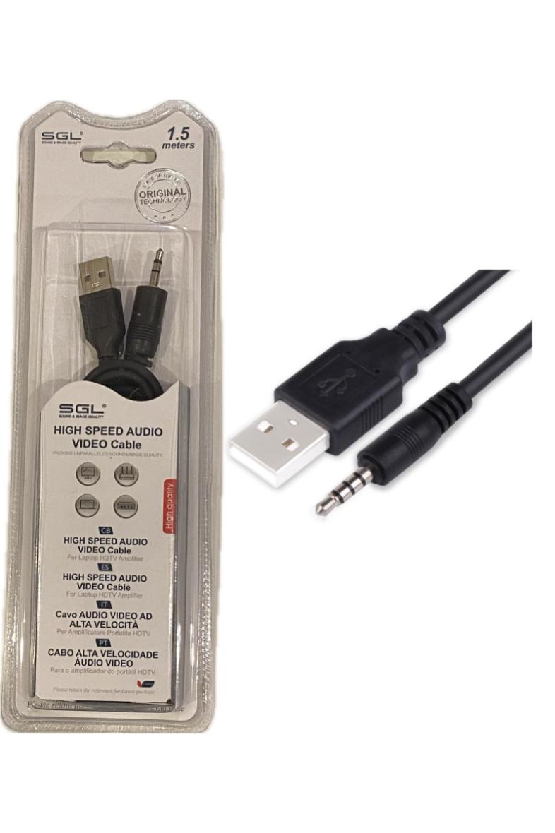 CABLE USB/JACK 1.5M 1S