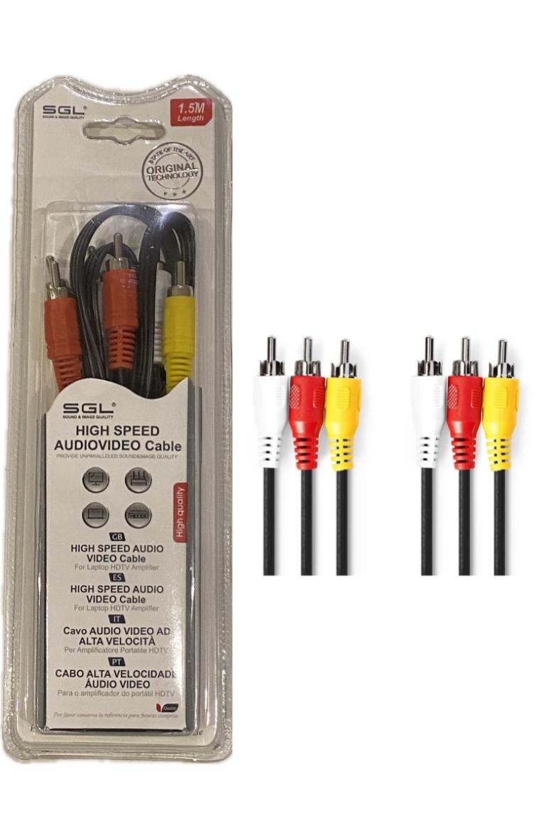 CABLE 3RCA 1.5M 306A