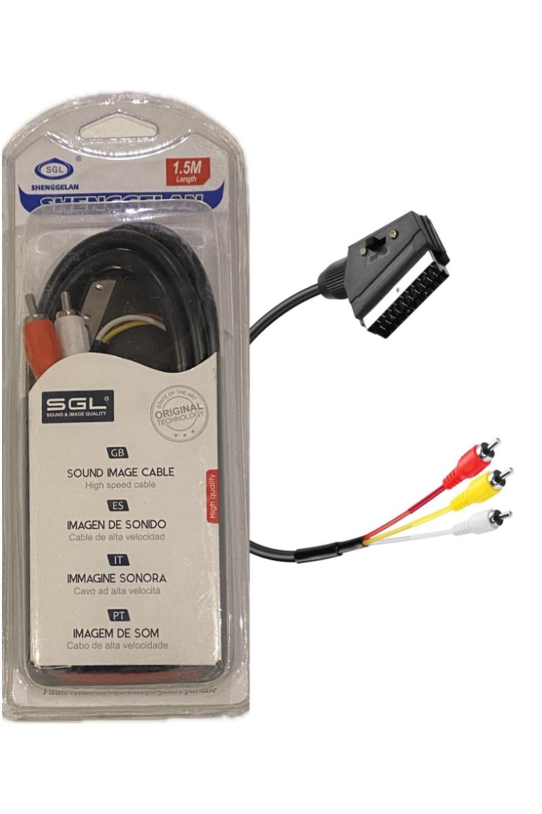 CABLE PERITEL/RCA 1.5M 213R