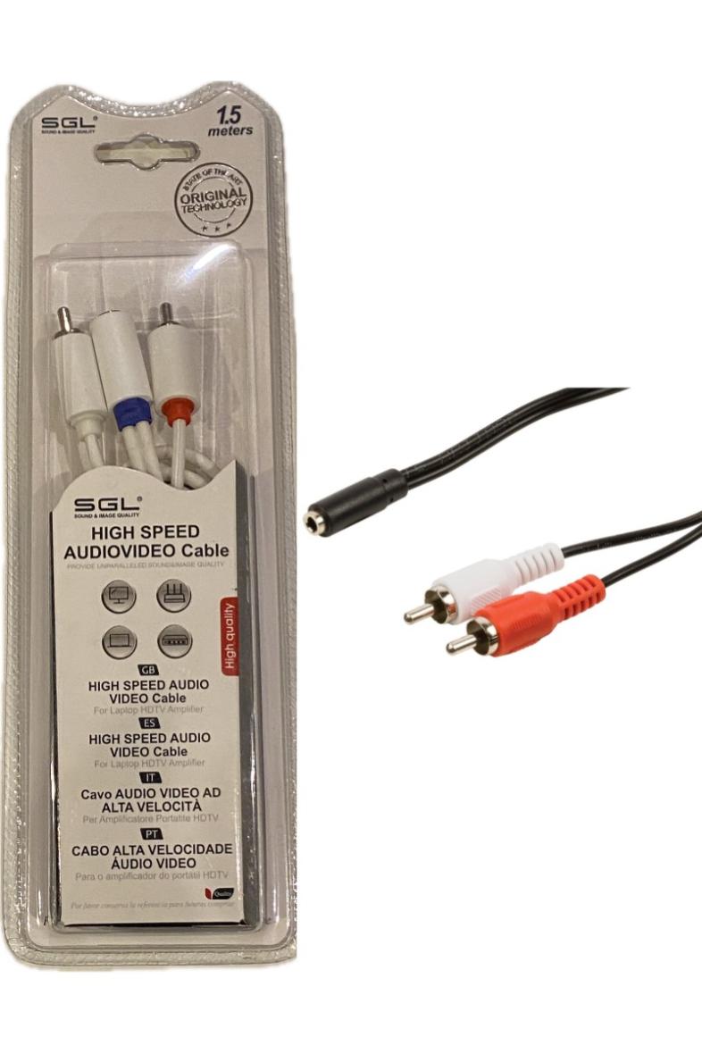 CABLE JACKF/2RCA 1.5M 1513