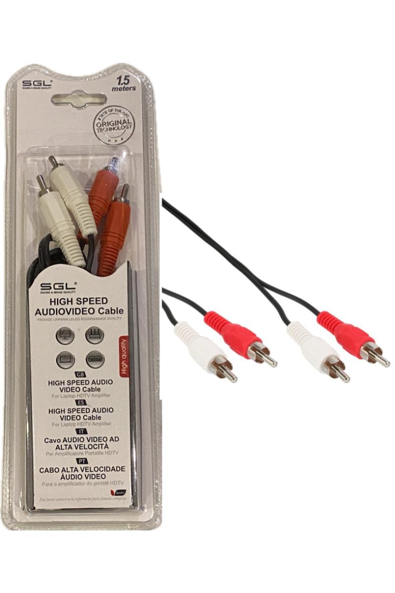 CABLE 2RCA 1.5M 404
