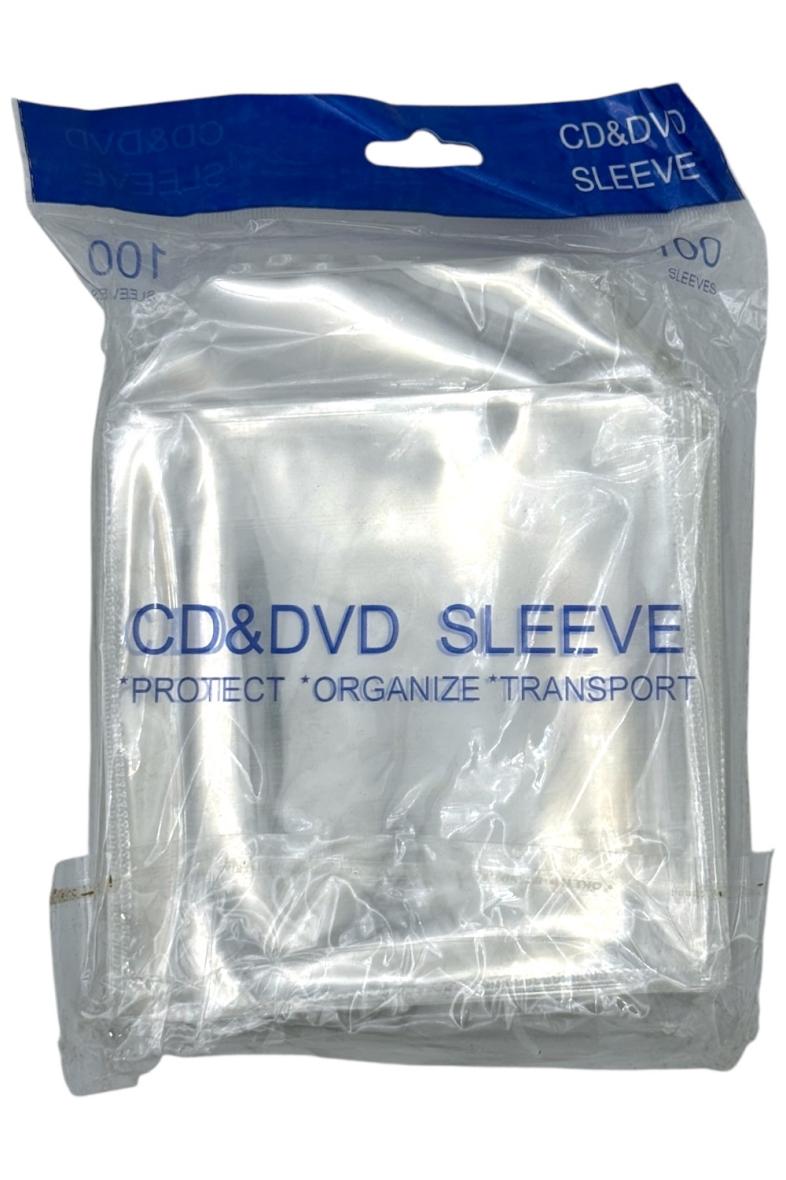 POCHETTE CD/DVD TRANSPARENT X100