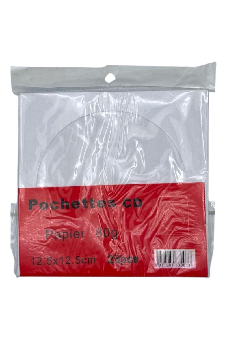POCHETTE CD/DVD X25 en papier