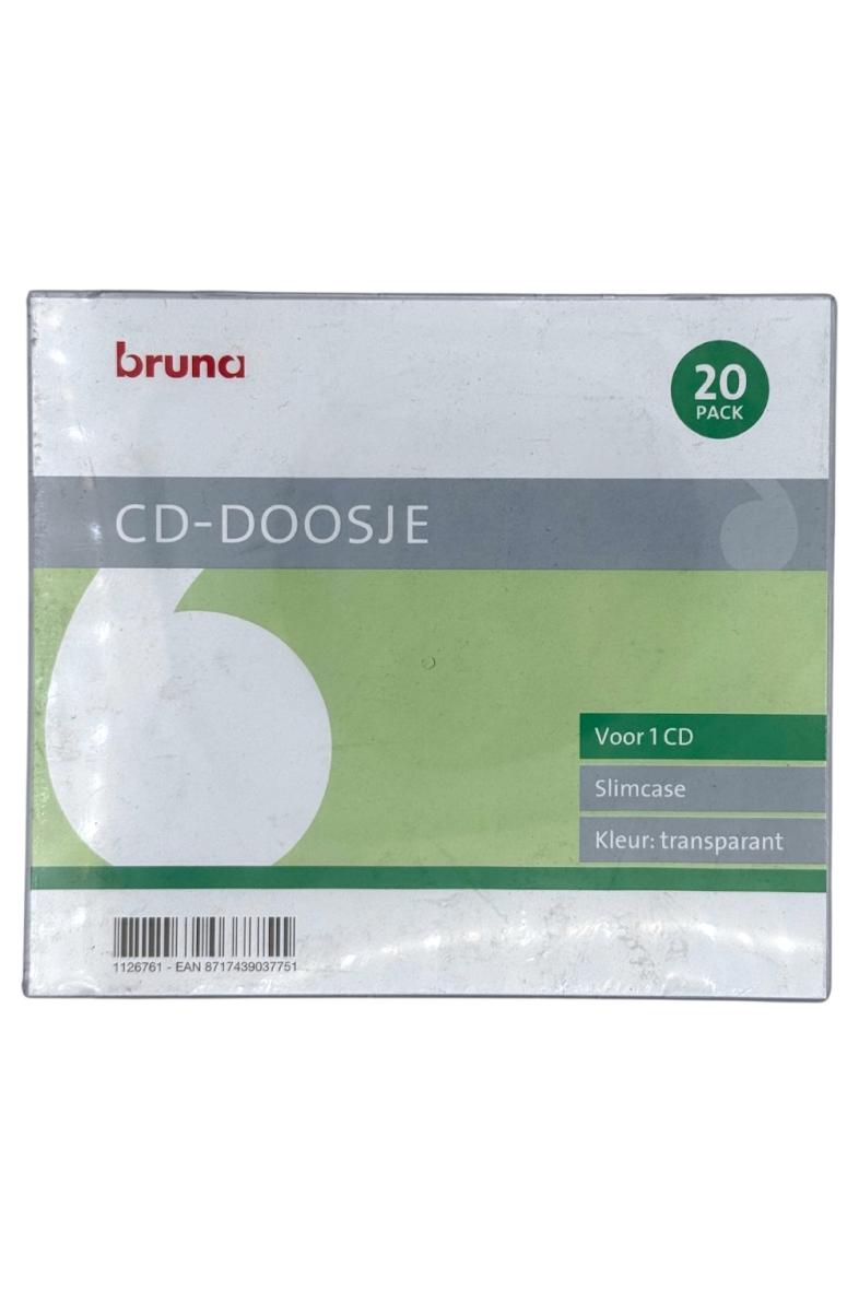 BOITIER CD/DVD X20 SLIM Transparent 'Bruna'
