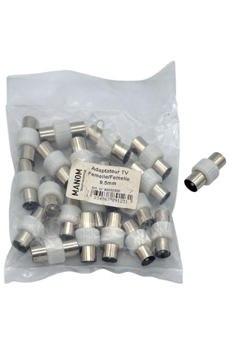 FICHE ADAPTATEUR TV MALE/MALE 9,5MM