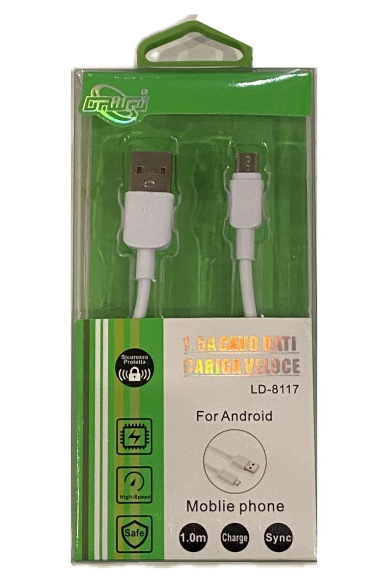 CABLE TELEPHONE PORTABLE 1.0M USB A VERS MICRO USB