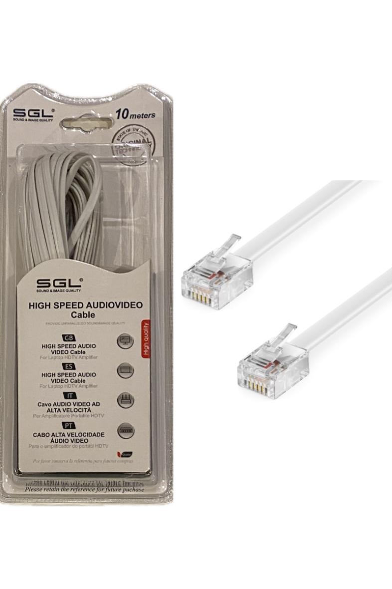 CABLE TELEPHONE RJ11 10M