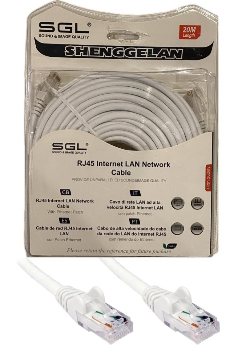 CABLE ETHERNET RJ45 20M