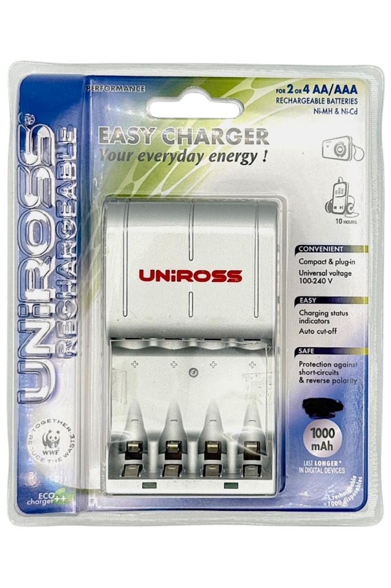 CHARGEUR DE PILE 4 piles AA/AAA Uniross Easy Charger