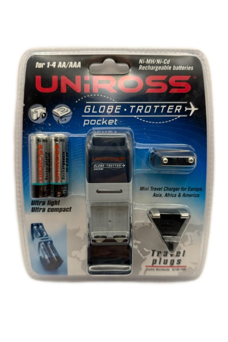 CHARGEUR DE PILE 4 piles AA/AAA Uniross Globe trotter