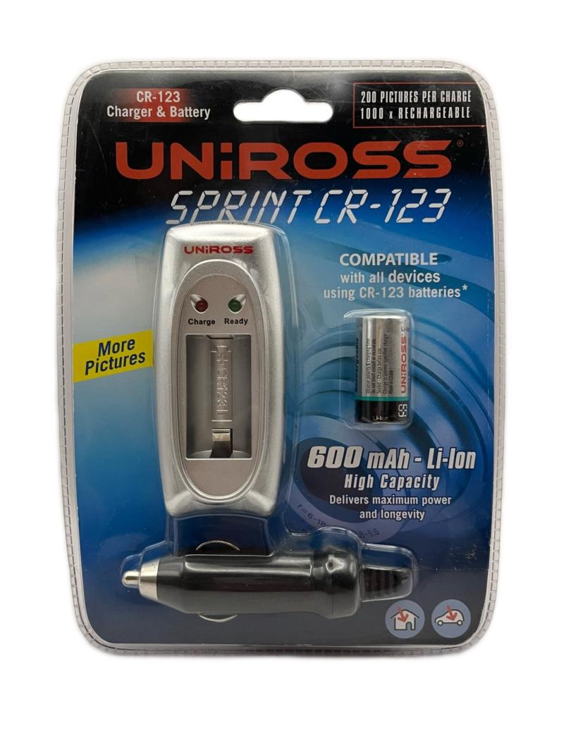 CHARGEUR DE PILE CR123 prise murale + allume cigare