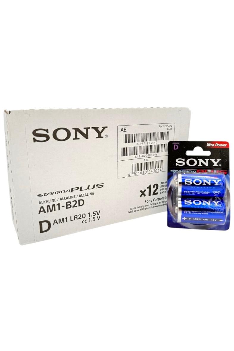 SONY Pile ALKALINE Stamina Plus LR20 D X2