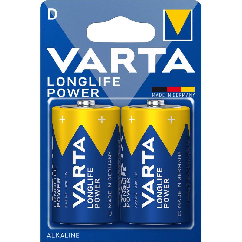 VARTA Pile Alcaline Longlife Power LR20 D X2
